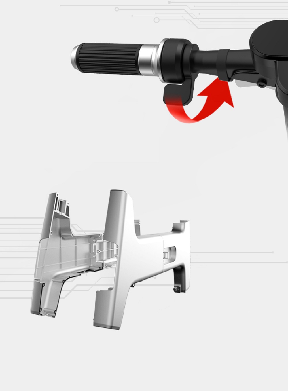 Xiaomi HIMO H1 Portable Folding Two-Wheel Electric Bicycle 20KM Endurance A3 Paper Size Safe And Comfort - White