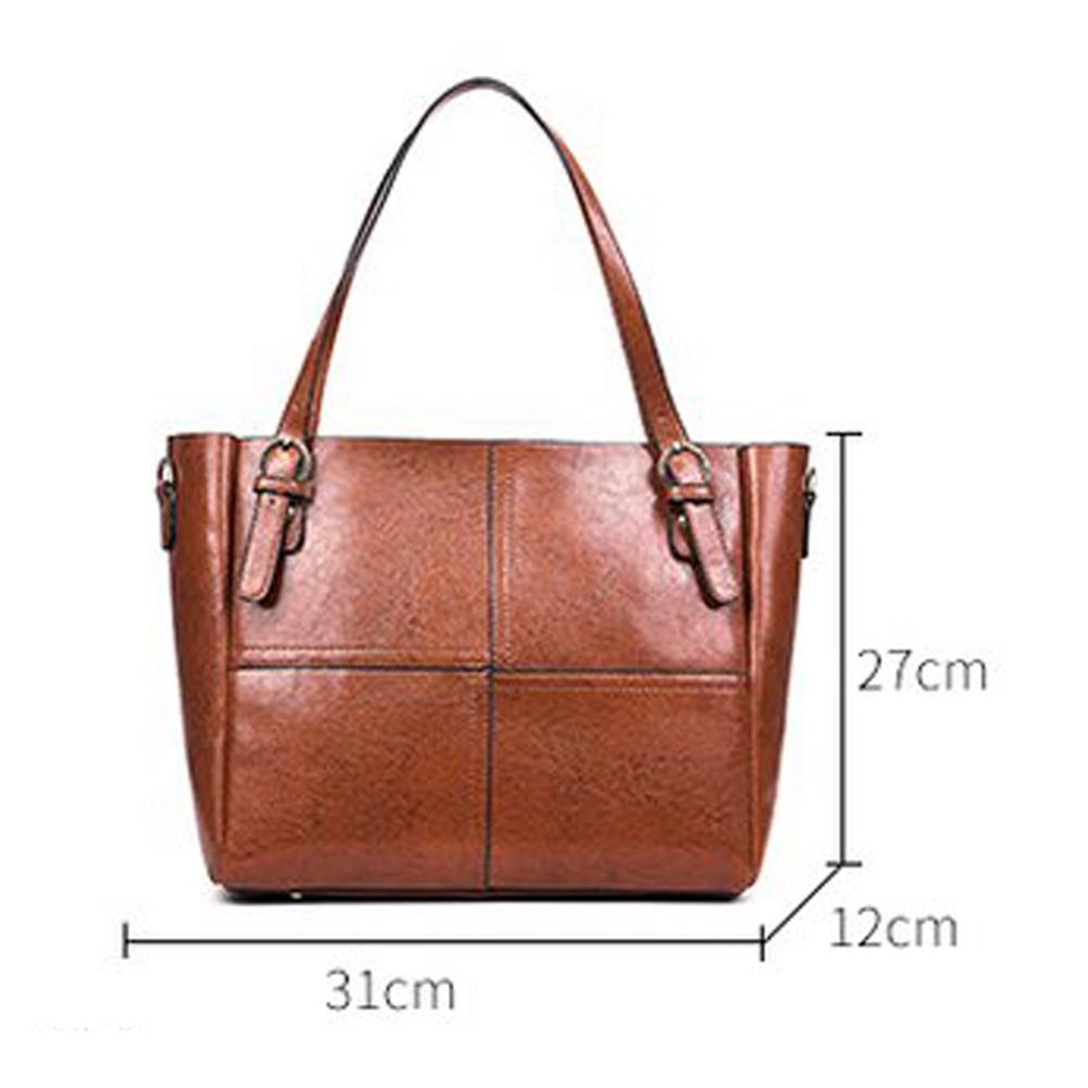 Fashion Tote Purse Satchel Bag PU Leather Women's Handbags - Red