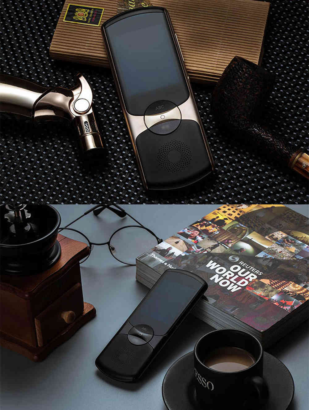 Iflytek WIFI+4G 33 Languages Intelligent Voice Translator Portable Touch Screen Two-Way Artificial with SOS - Black