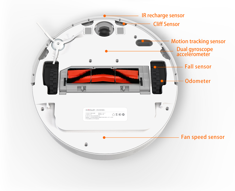 [HK Stock][International Version]Xiaomi Roborock Xiaowa E20 Vacuum Cleaner 2600mA Battery 1800Pa Suction 640ml Large Dust Box Autonomous Planning Edition Works With Amazon Alexa - White