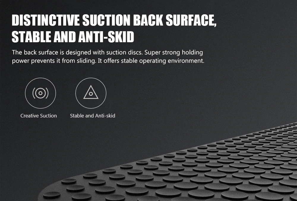 Xiaomi MIIIW E-sports Mouse Pad Competitive Level PC Surface Suction Cup Rubber Bottom Stable And Non-slip Semi-rigid Substrate 2.35MM Thickness - Black