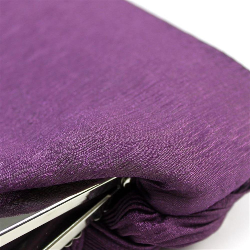 Women Handbag Clutches Bag Wallet Purse Messenger Phone Bag-Purple