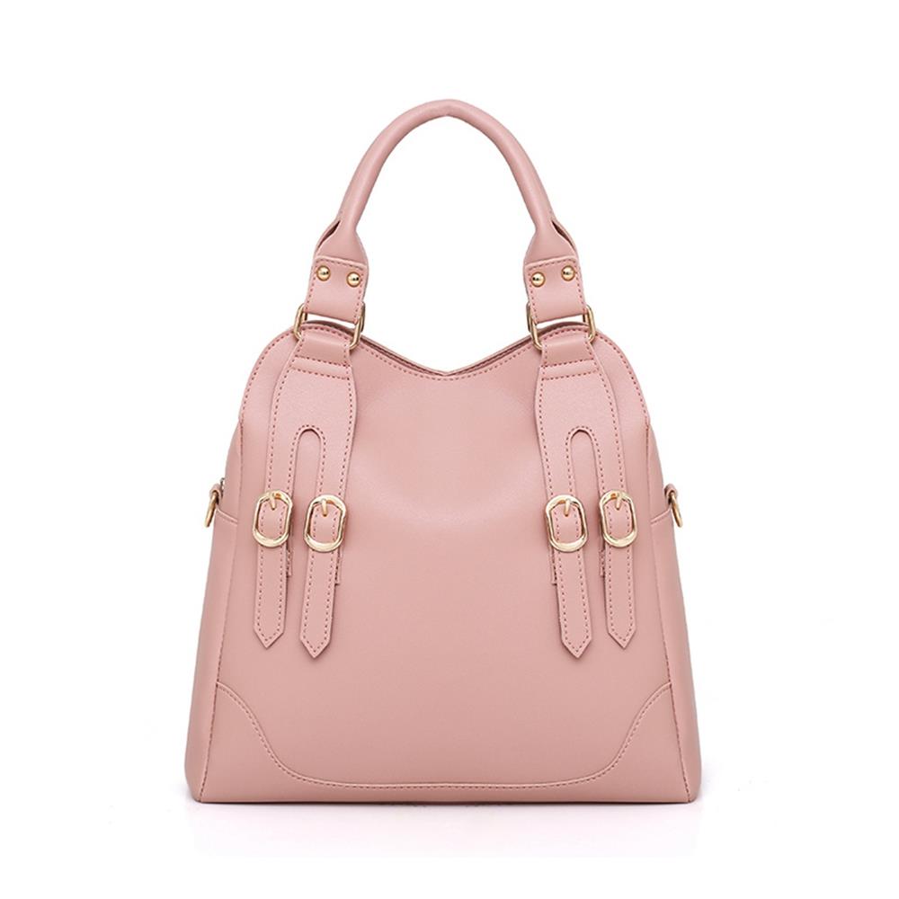 Fashion Toet Purse Satchel Bag PU Leather Women's Handbags - Gray