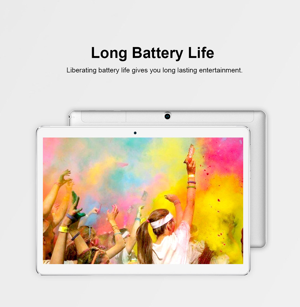 Teclast A10H Tablet PC MT8163 Quad Core 10.1" IPS 1280*800 2GB RAM 16GB ROM Built-in GPS Android 7.0 - White+Silver