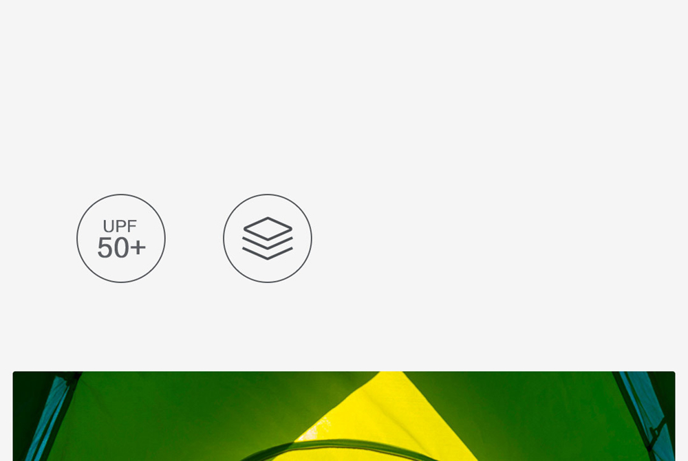 Xiaomi Zaofeng Outdoor Automatic Tent Multifunction Large Space UPF50+ Double Sunscreen Lift Up Easily - Blue + Green