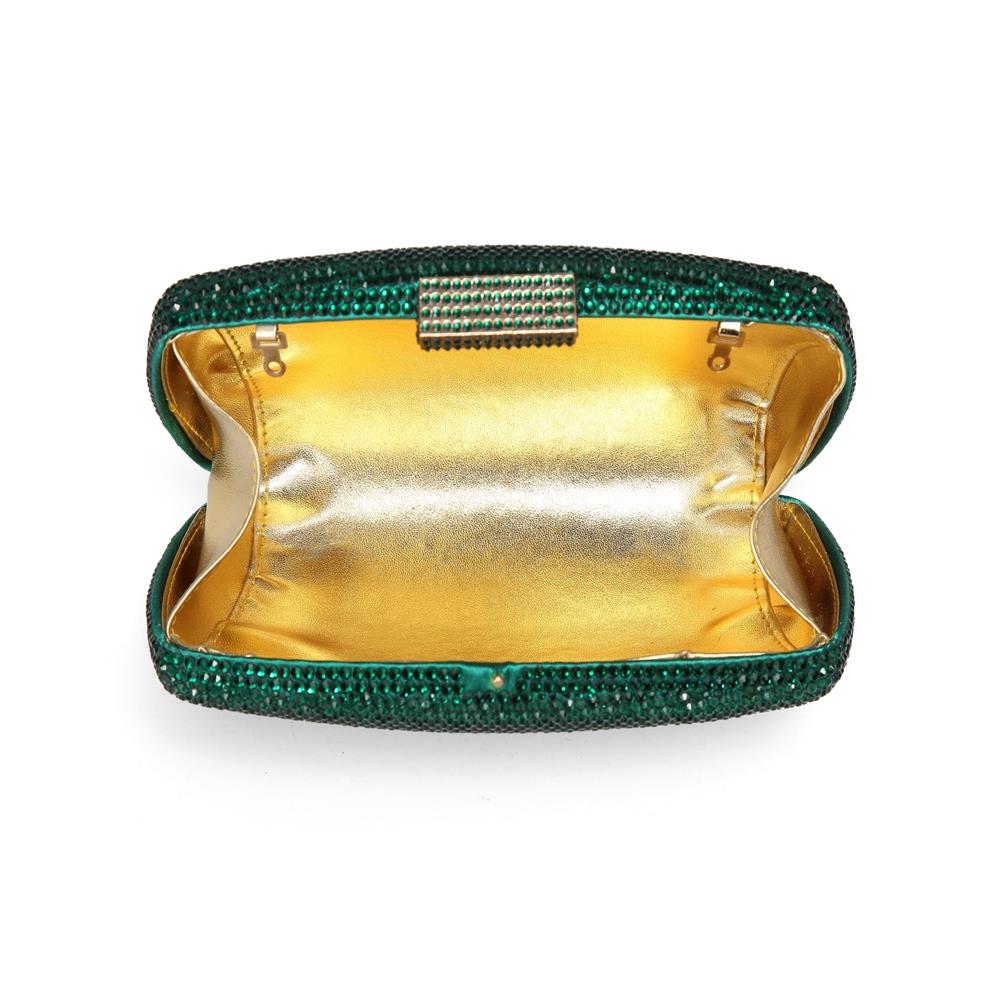 CAIYUE Women Handbag Wedding Party Evening Envelope Clutch Bag Wallet Purse Messenger Phone Bag - Green