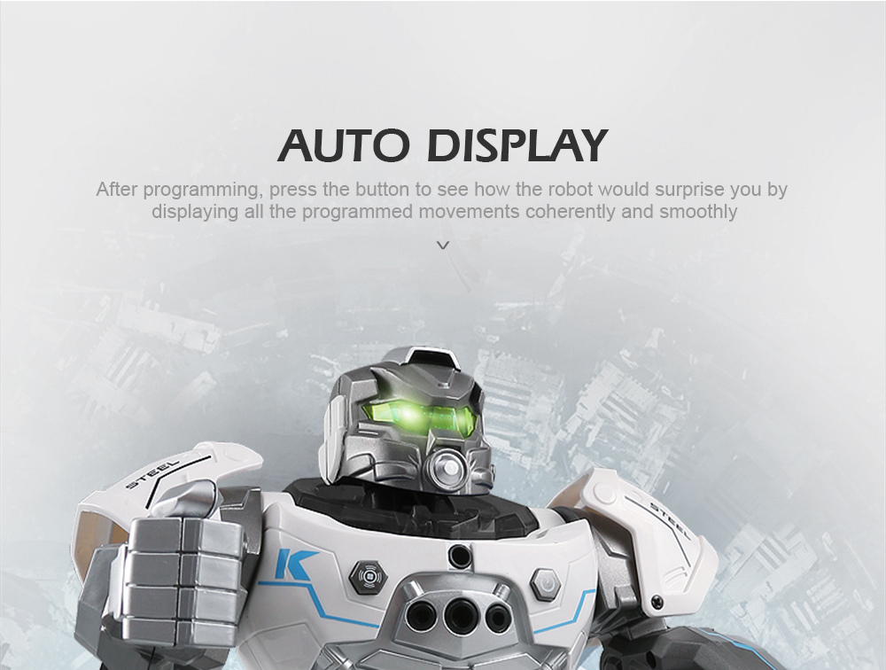 JJRC R5 CADY WILI RC Robot Programmable Dancing Smart Watch Follow Gesture Sensor Kids Toys - White