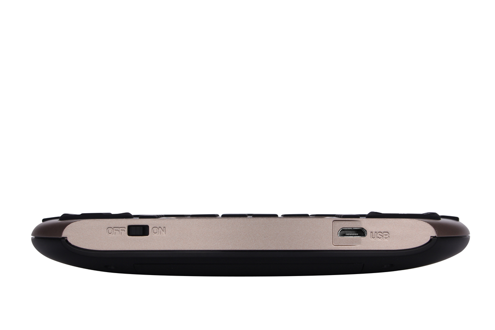 iPazzPort KP-810-21SD Mini Wireless Keyboard with Touchpad Mouse for Windows Android MacOS French version - Luxury Gold