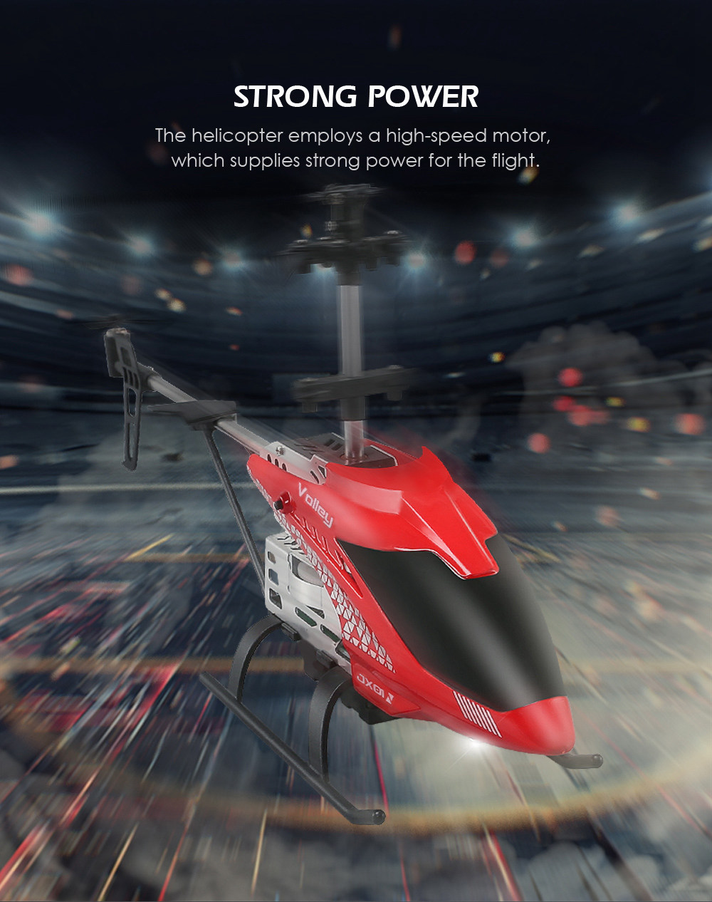 JJRC JX01 DAWN RC Helicopter 2.4G 6-Axis Gyro with Altitude Hold Mode - Red