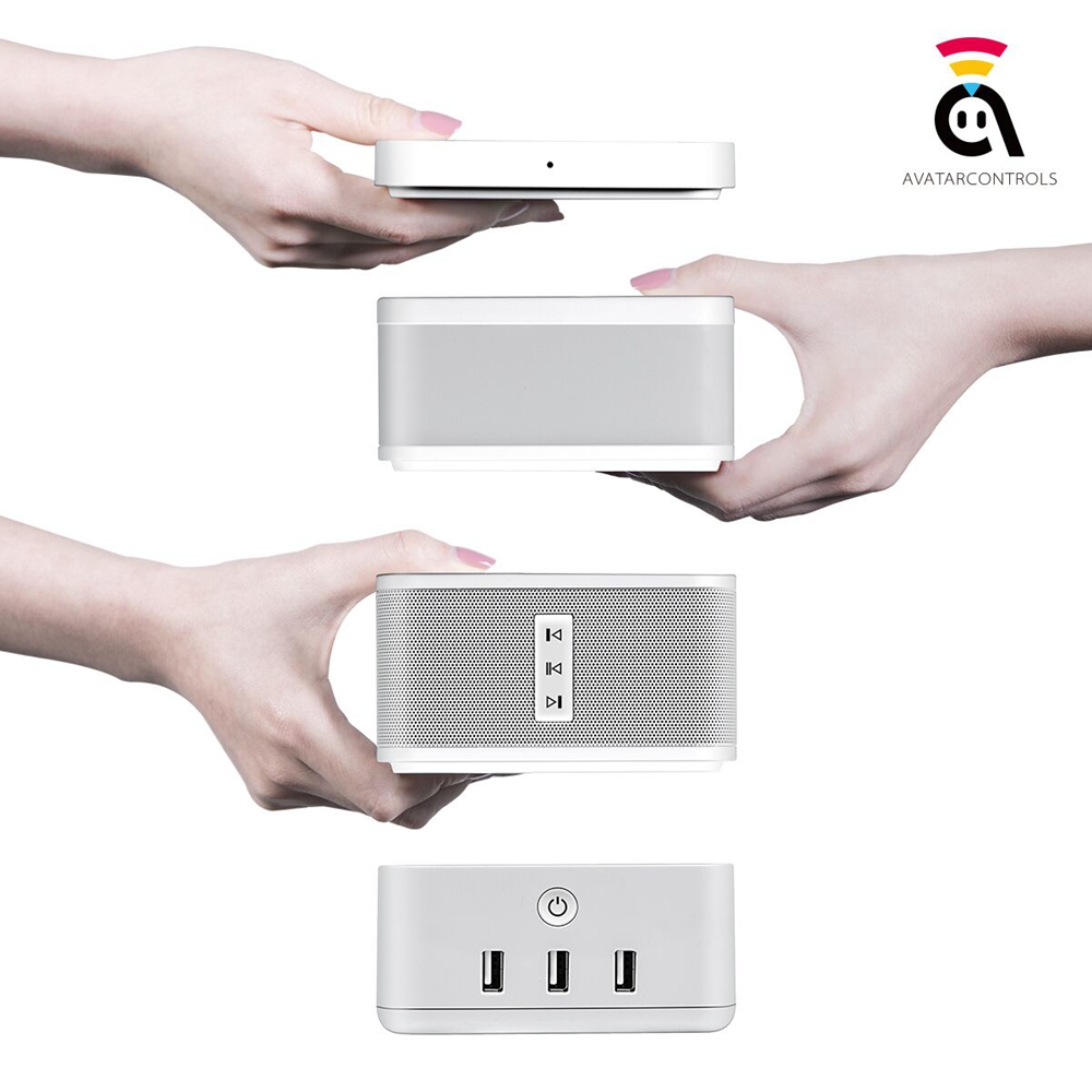 Geekbes Free Cube Wireless Charger Work with Free Cube Ambient light / Power Strip - White