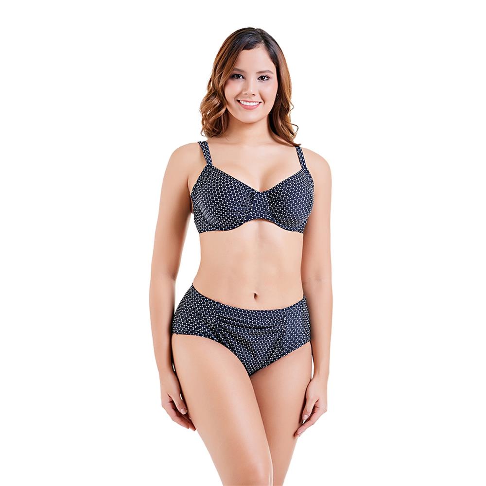 Women Sexy Fashion Comfortable Swimwear Big Size Swimsuit Plus XL - Black
