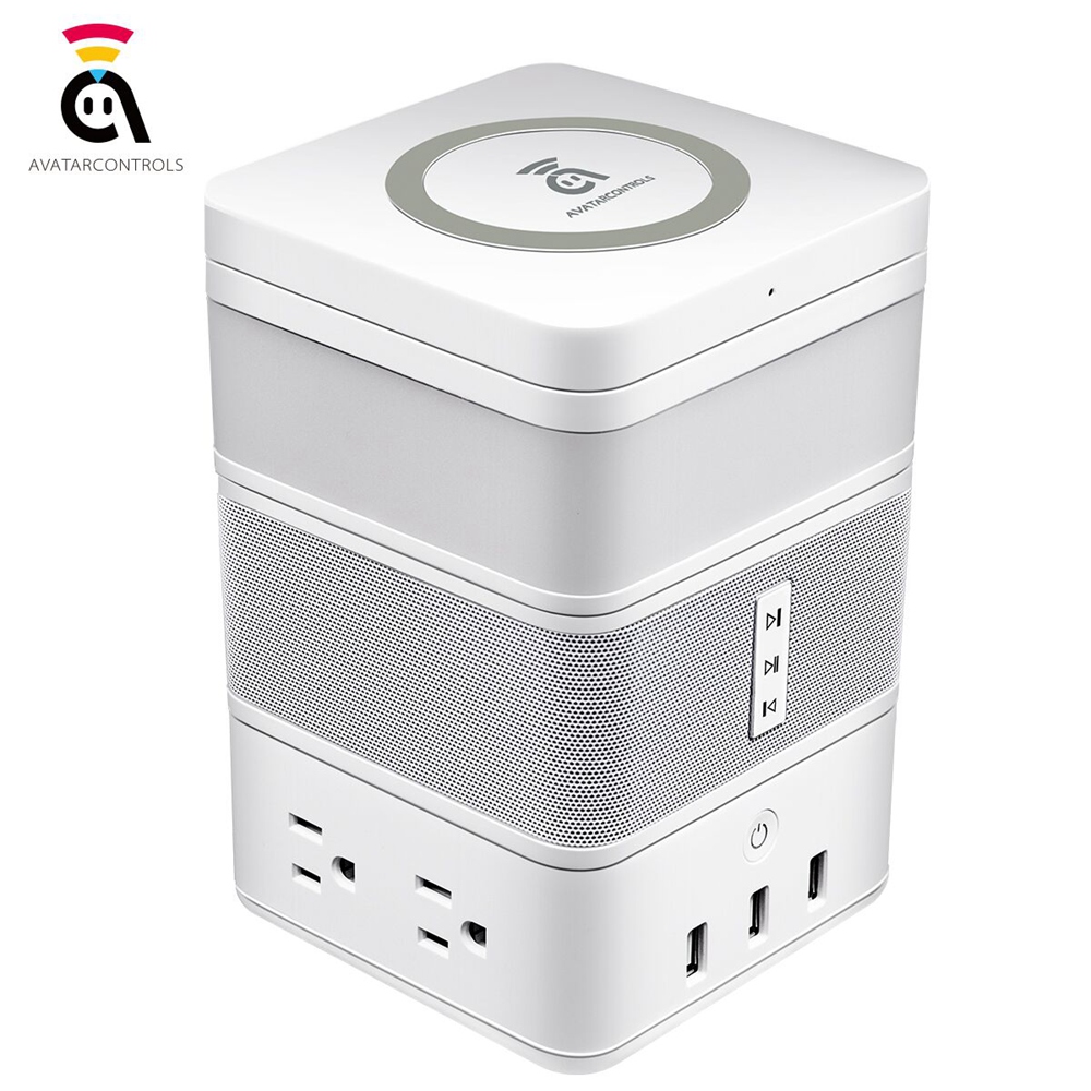 Geekbes Free Cube Gesture Induction Ambiance LED Light Work with Free Cube Power Strip / Wireless Charger - White