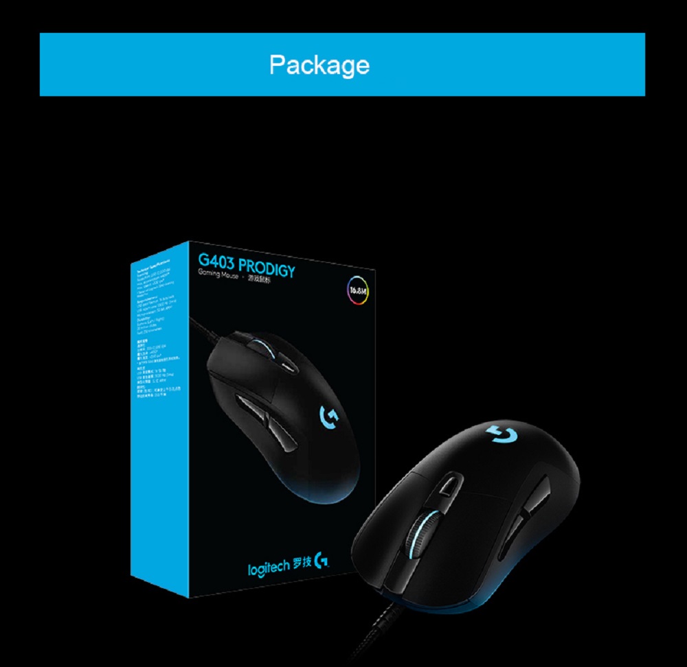 Logitech G403 Wired Gaming Mouse Black