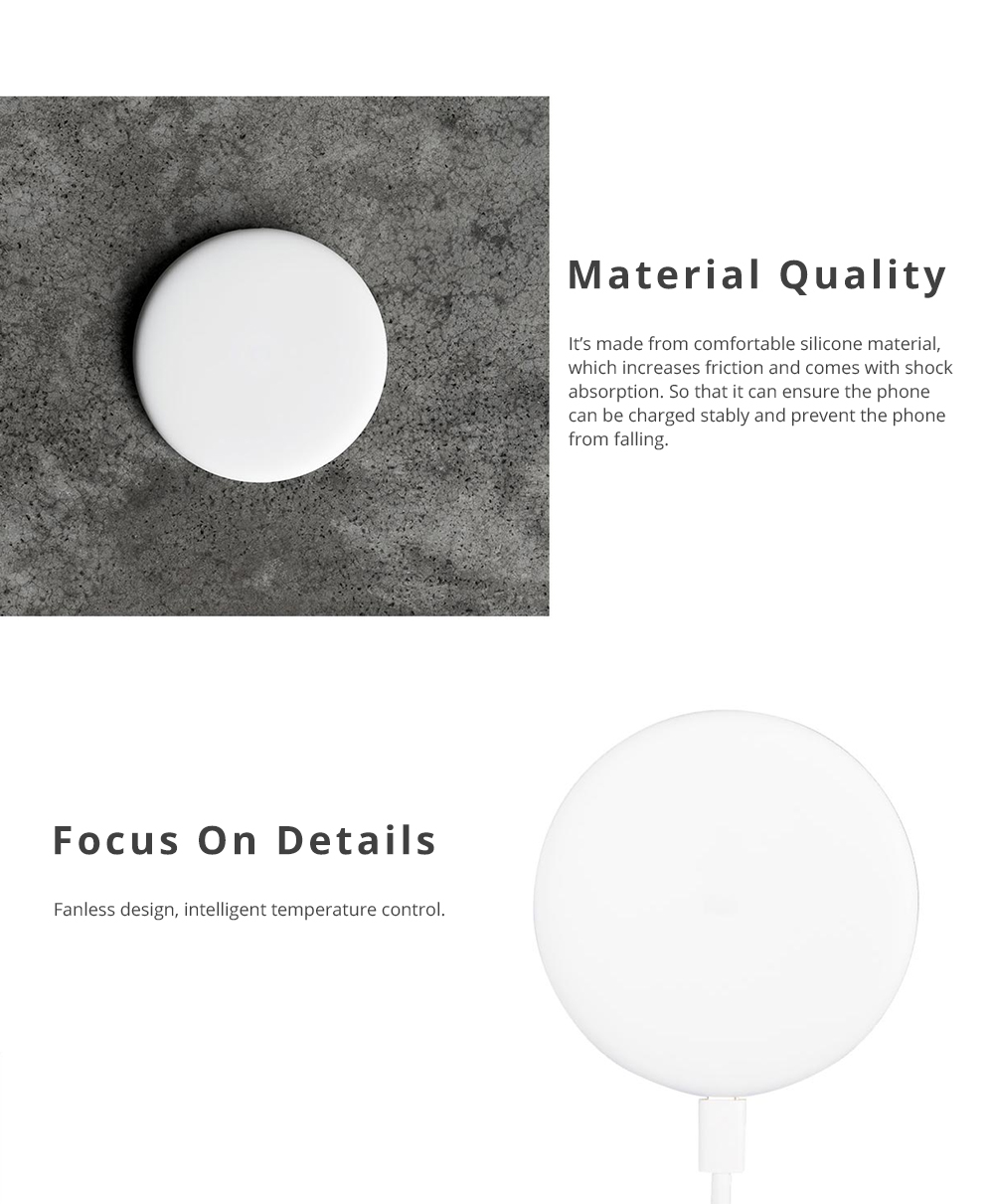 Xiaomi Wireless Charger For Xiaomi Mix 2S / QI Wireless Charging Mobile Phones - White