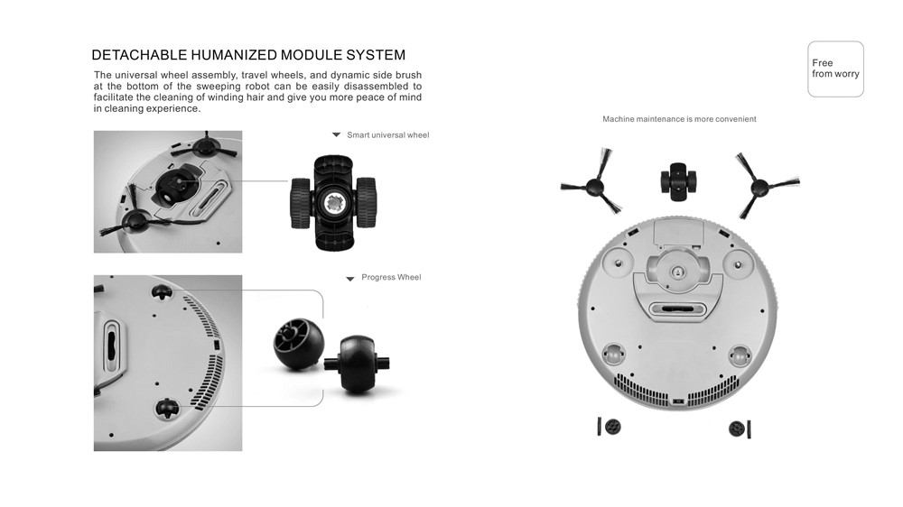 Sailing QH8 Intelligent Vacuum Cleaner Robot Black