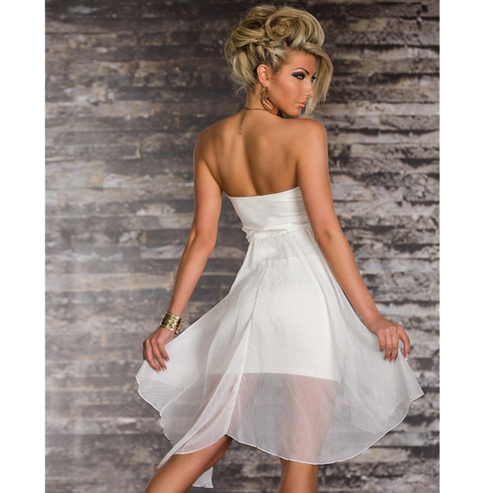 Women Sexy Sweet Bodycon Party Club Cocktail Evening Mini Dress Size S - White