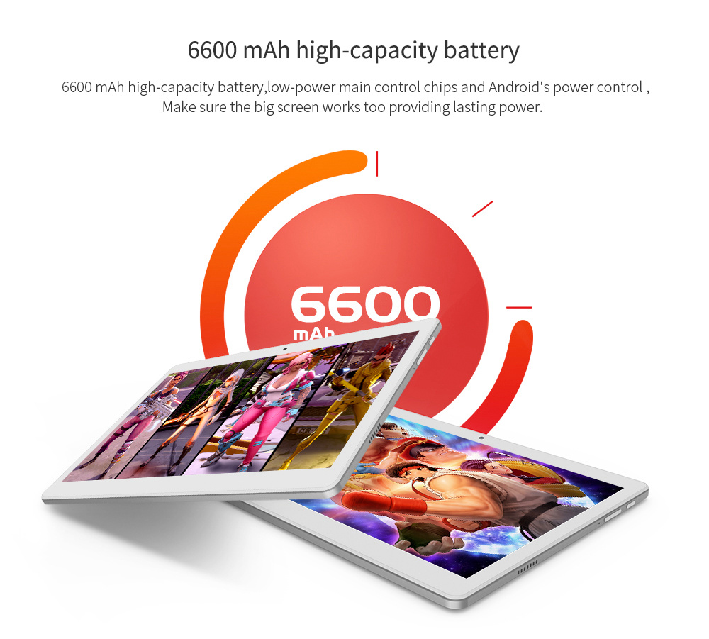 ALLDOCUBE Cube M5 4G Phablet MTK6797 Deca Core 10.1" IPS 2.5K Retina Screen 2560*1600 Android 8.0 4GB DDR3 64GB eMMC Built-in GPS AGPS GLONASS Dual SIM Dual Standby - White