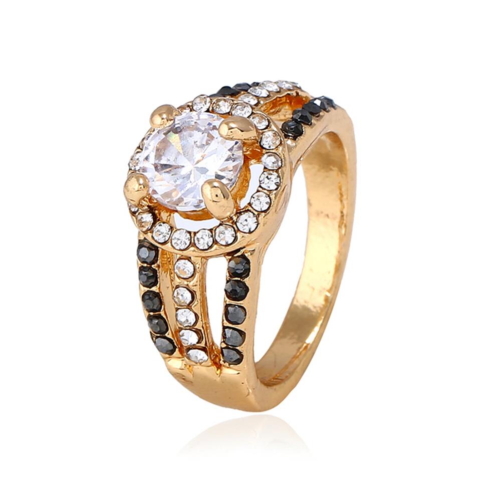 Fashion Beautiful Stylish Jewelry Rings Size 9 - Gold
