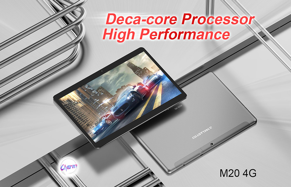 Teclast M20 4G Phablet MT6797 Deca Core 10.1" IPS 2560*1600 4GB RAM 64GB ROM Built-in GPS GLONASS Beidou A-GPS Android 8.0 Dual SIM Dual Standby - Black+Silver