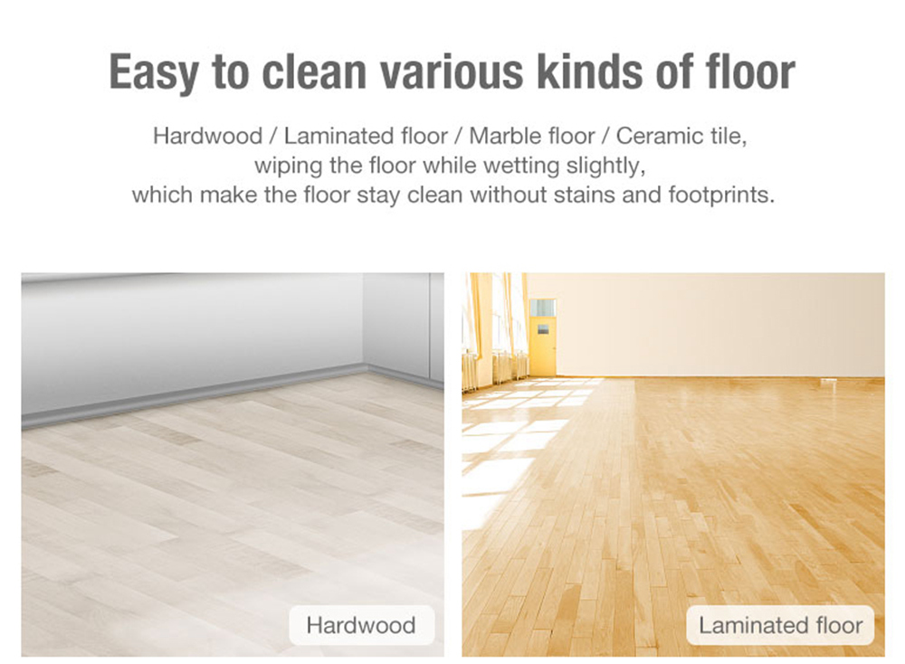 ENLif Cordless Smart Floor Cleaning Robot Wet and Dry Sweeping Robot- White