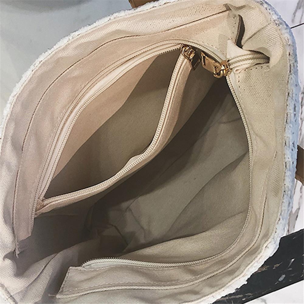 Fashion Tote Satchel Bag PU Leather Bag Women's Handbag-White