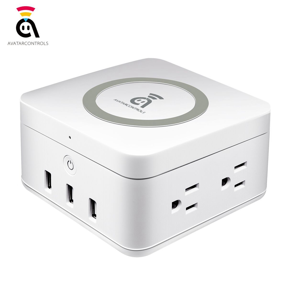 Geekbes Free Cube Gesture Induction Ambiance LED Light Work with Free Cube Power Strip / Wireless Charger - White