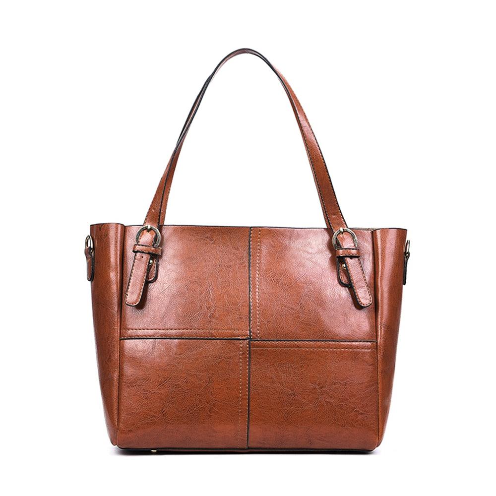 Women's PU Leather Handbag Brown