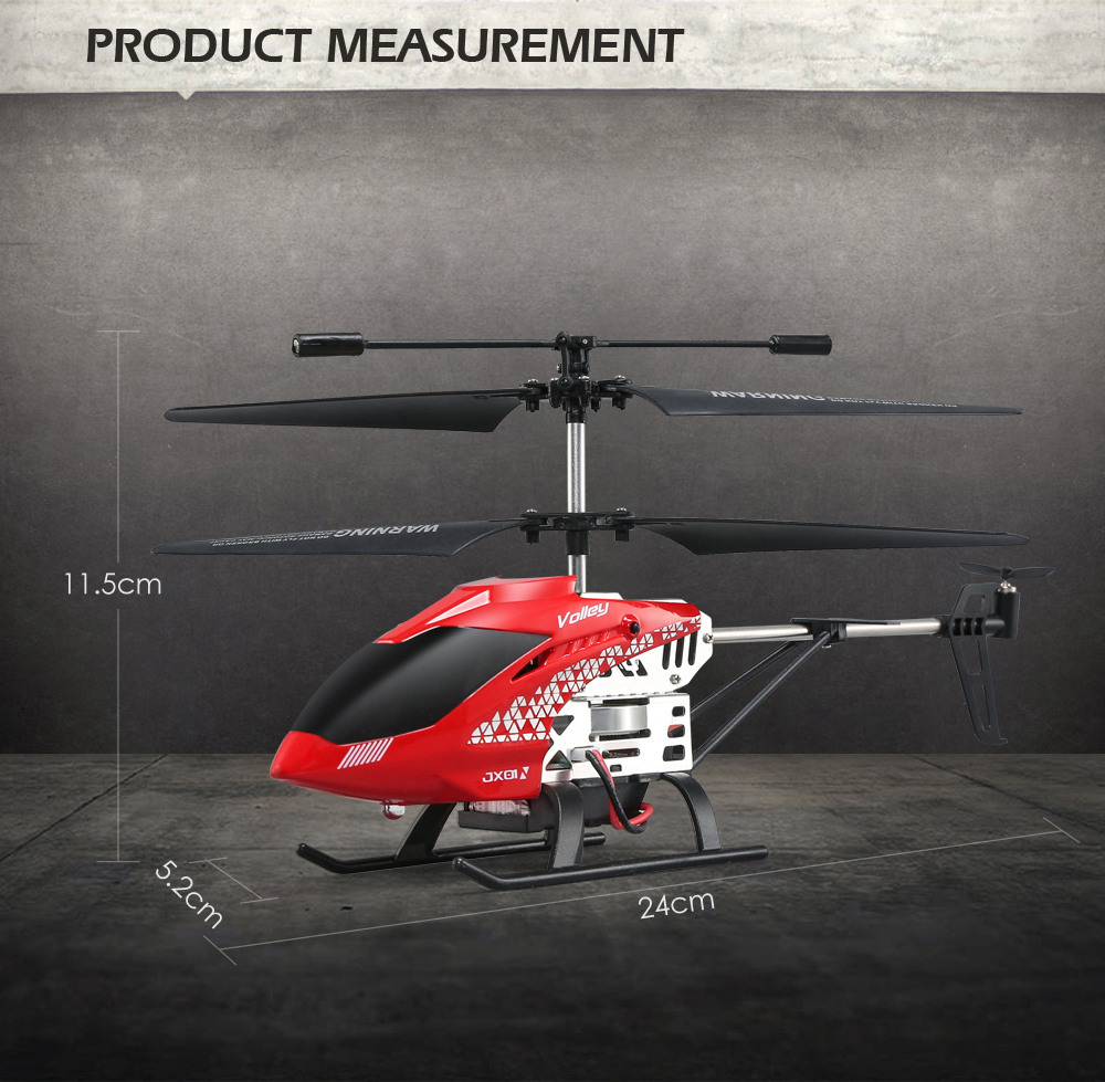 JJRC JX01 DAWN RC Helicopter 2.4G 6-Axis Gyro with Altitude Hold Mode - Red