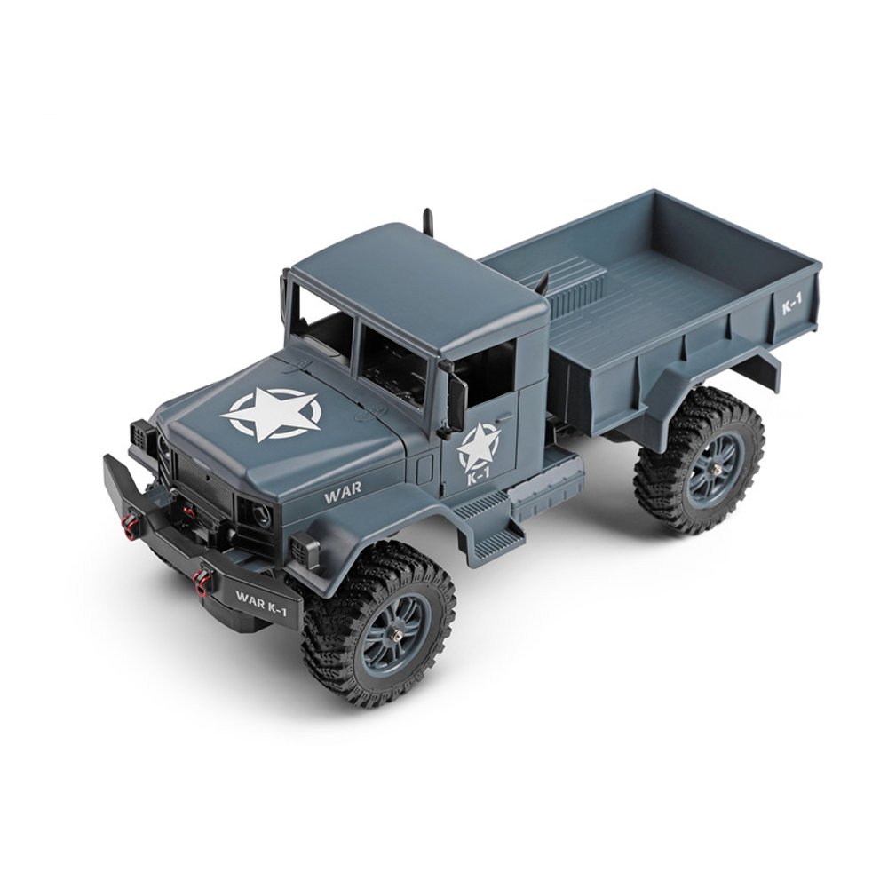 Wltoys 124301 2.4G 1:12 4WD 390 Bruhed Off-road RC Car 4.5kg Load Military Truck RTR - Khaki