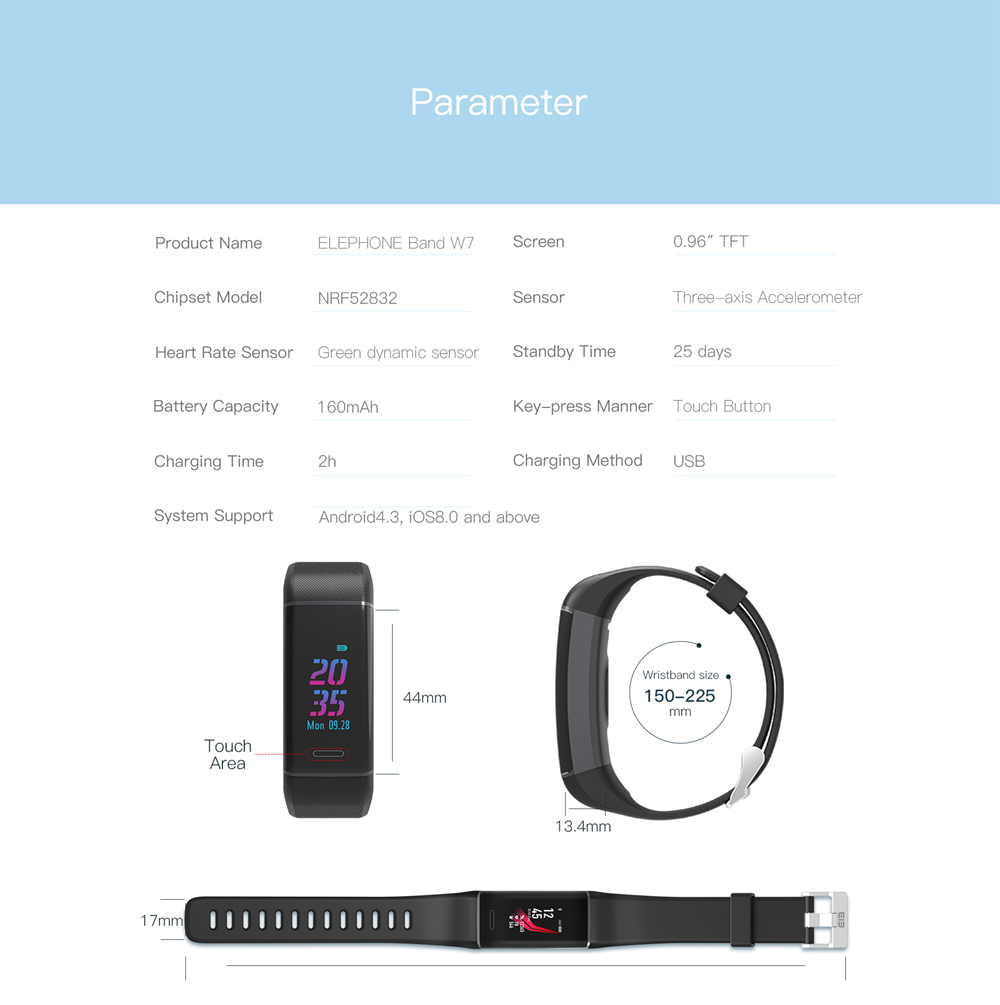 smart bracelet w7