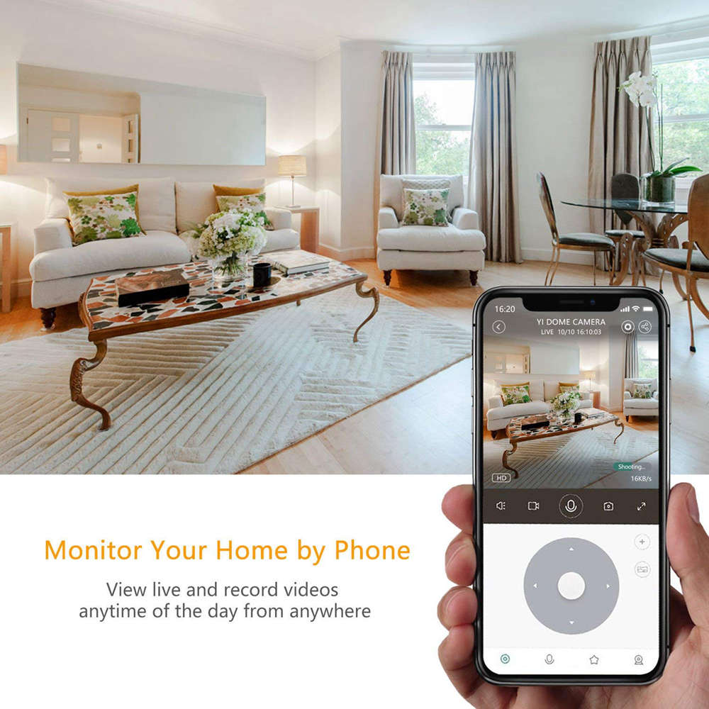 YI 1080P WiFi Cloud Home Camera White