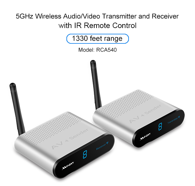 Measy AV540 5.8GHZ Wireless Audio/Video Sender Transmitter and Receiver 1330FT