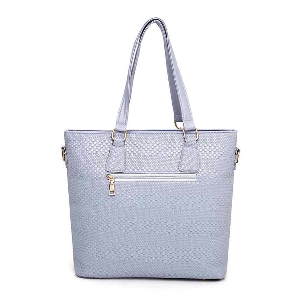 Fashion Tote Purse Satchel Bag PU Leather Women's Handbags CE158 - Blue
