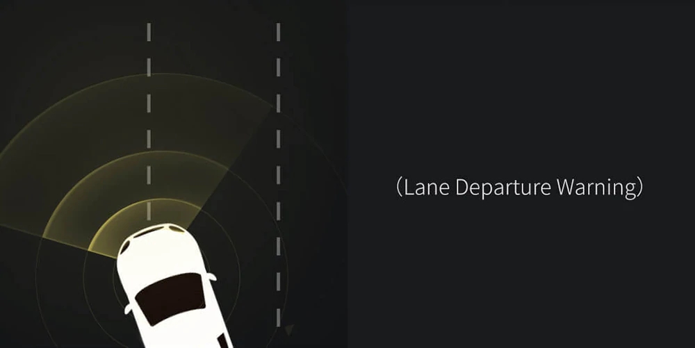 Xiaomi 70mai Smart Rearview Mirror Lite 6.86 Inch IPS Display Car DVR Camera 1080P Video Recorder 140 Degree Wide Angle ADAS Driver Assistance System - Black