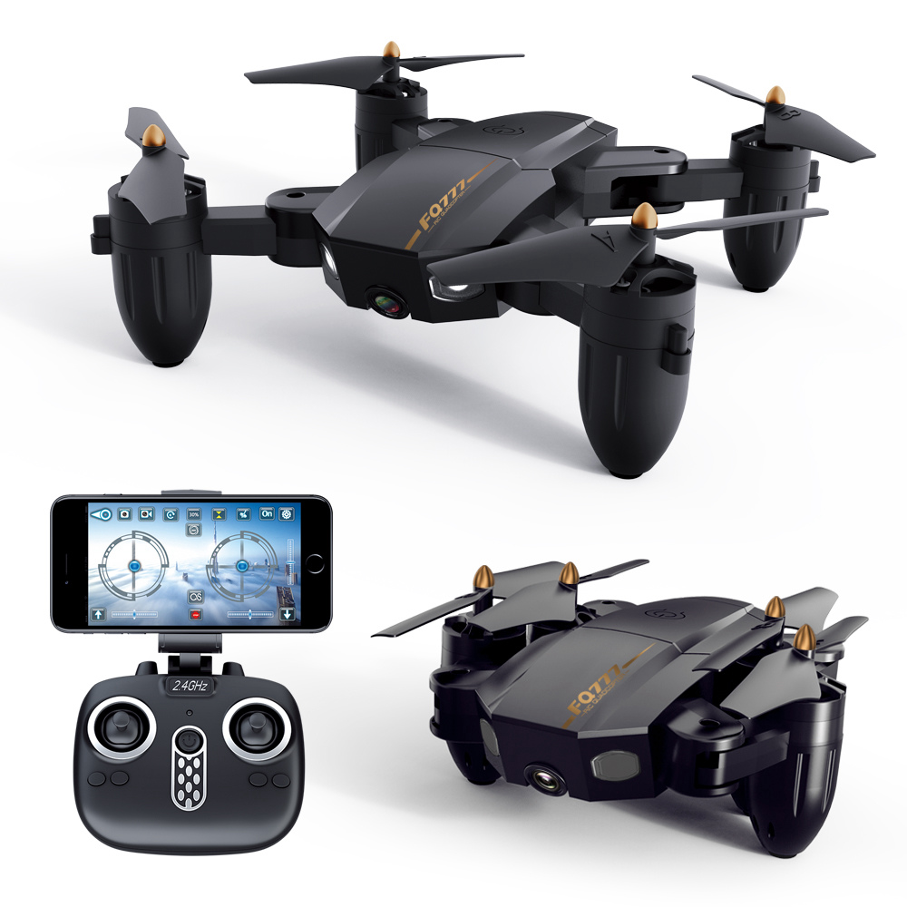 FQ777 FQ36 720P HD WiFi FPV Mini Foldable RC Drone with Altitude Hold Mode - RTF
