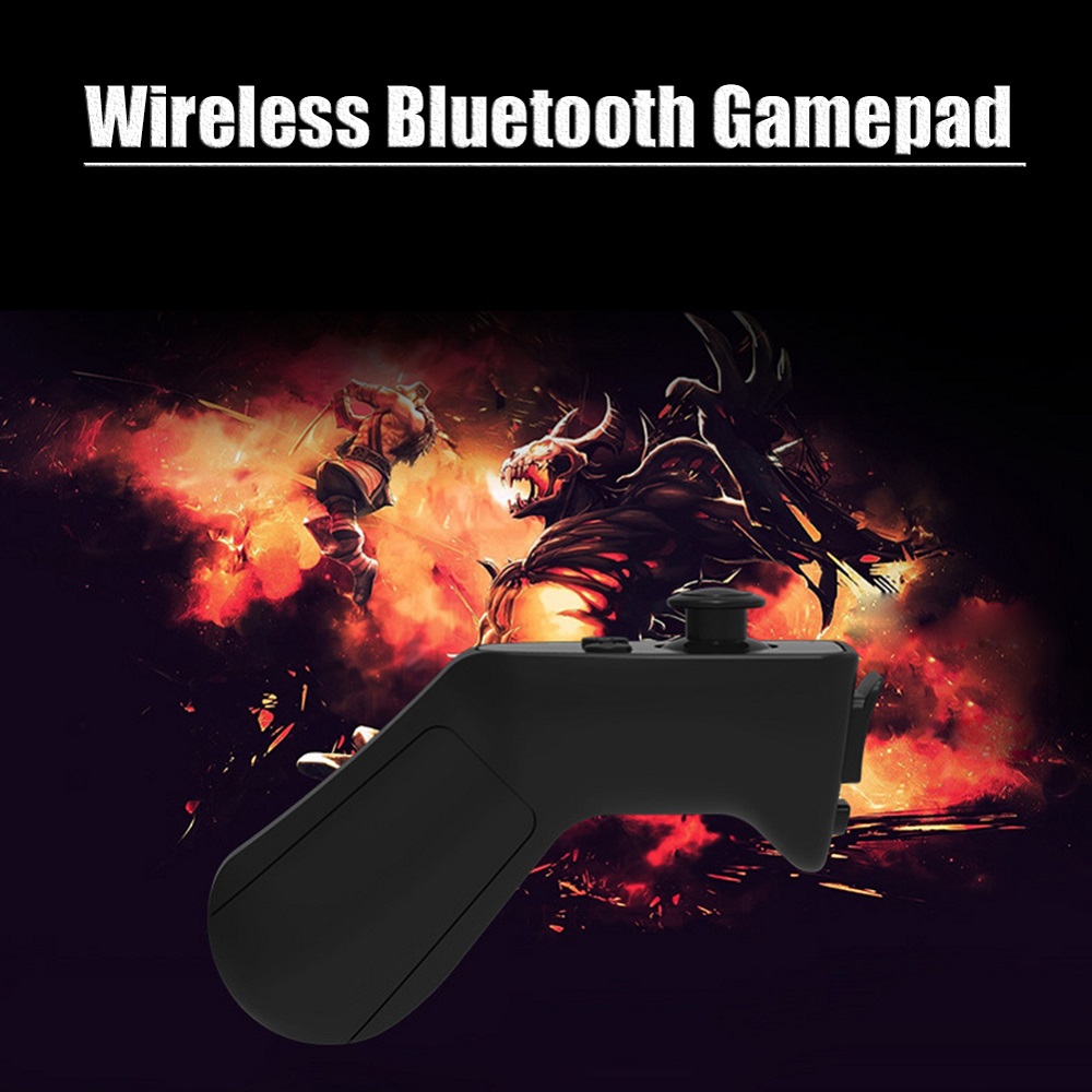 VR SHINECON SC-RA8 Buletooth Wireless Remote Controller VR Glasses Gamepad for Android/iOS Smart Phone - Black