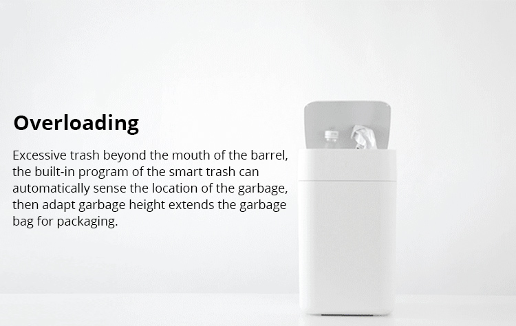 Xiaomi Townew Smart Trash Can Automatic Sealing Changing Bags Induction Cover One Key Control - White
