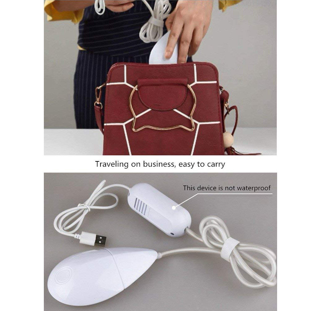 Mini Portable Ultrasonic Vibration Washing Machine White