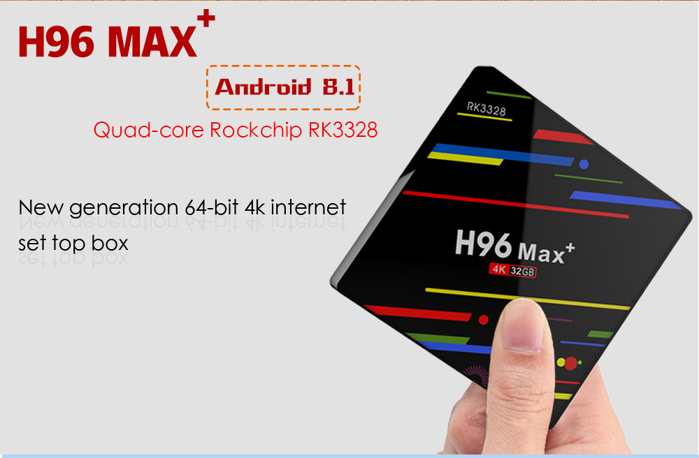 H96 MAX+ RK3328 Android 8.1 4GB/32GB KODI 17.6 TV BOX WiFi LAN USB3.0