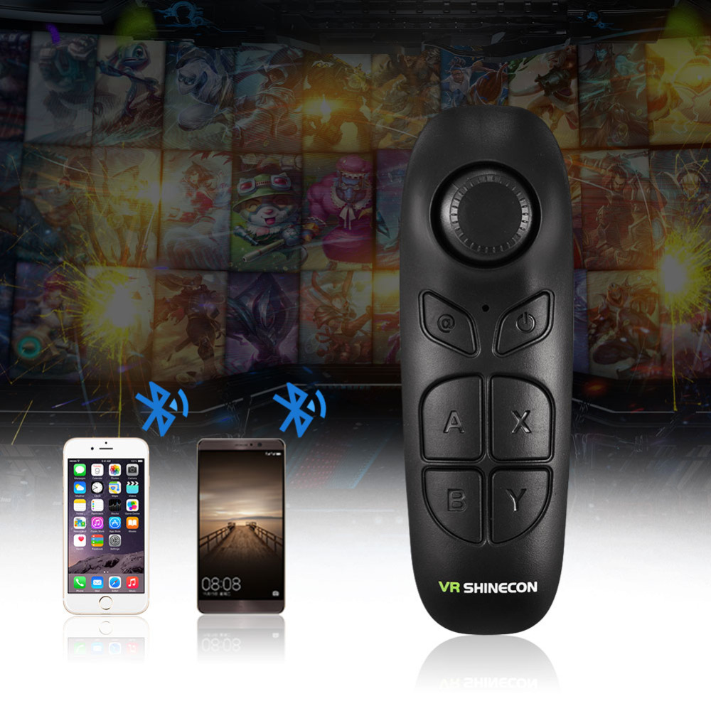 VR SHINECON SC-B03 Portable Wireless Bluetooth Gamepad for Virtual Reality Glasses Games- Black