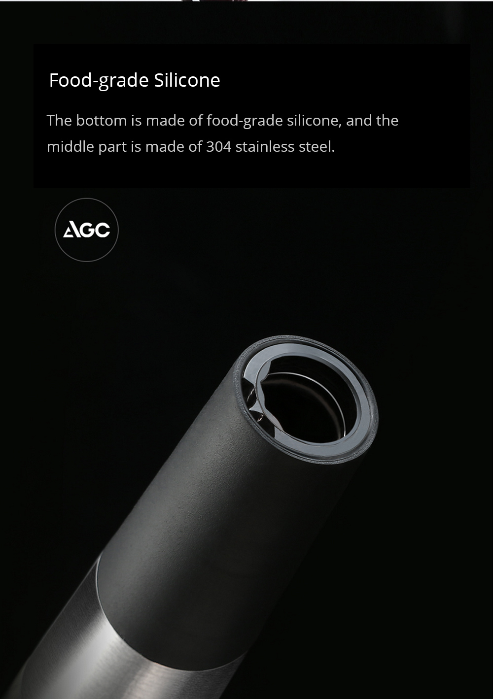 Xiaomi CIRCLE JOY Stainless Steel Wine Decanter Black