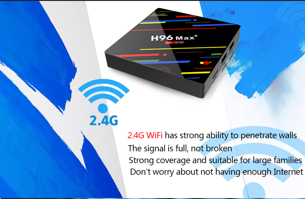 H96 MAX+ RK3328 Android 8.1 4GB/32GB KODI 17.6 TV BOX WiFi LAN USB3.0