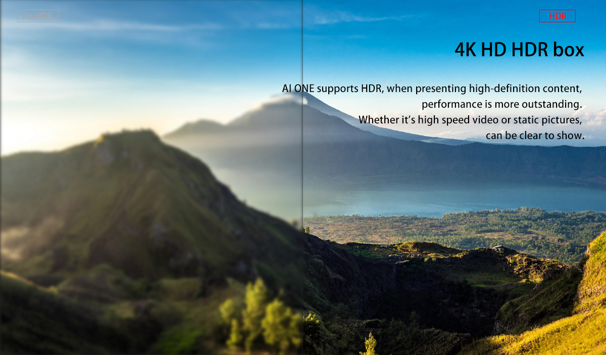 SCISHION AI ONE RK3328 Android 8.1 KODI 17.6 4GB/32GB 4K TV Box with LED Display WIFI Bluetooth LAN USB3.0