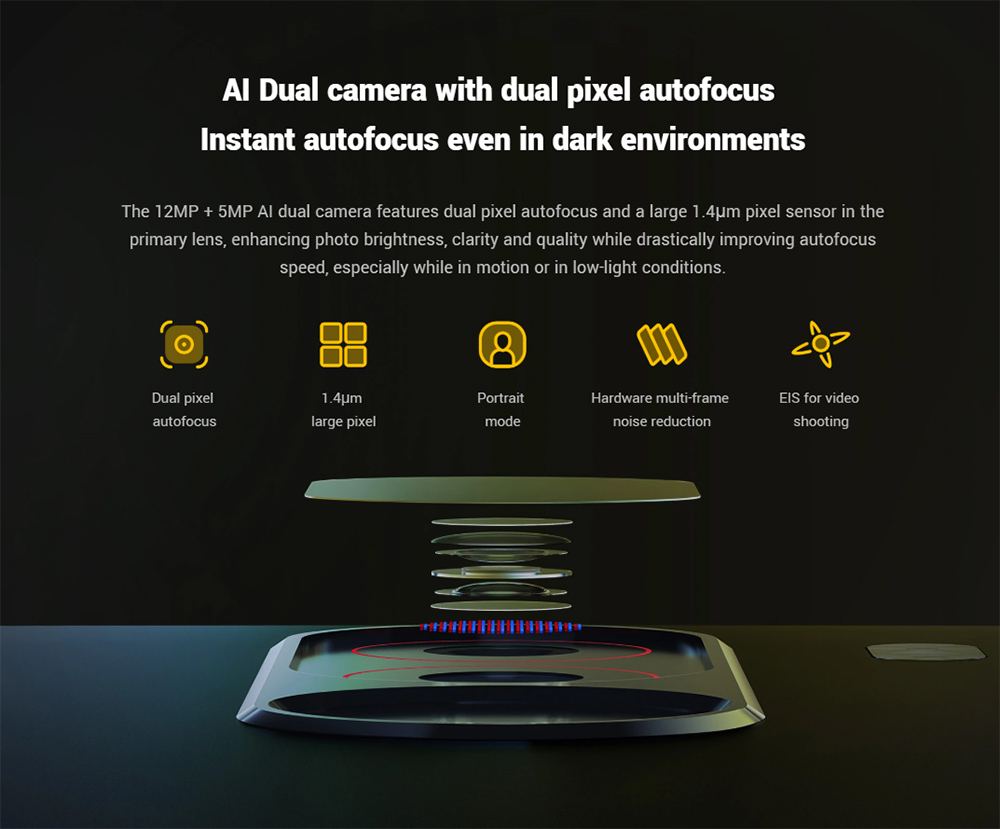 [HK Stock][Official Global Version]Xiaomi Poco F1 6.18 Inch 4G LTE Smartphone Snapdragon 845 6GB 64GB 12.0MP+5.0MP Dual Rear Cameras MIUI IR Face Unlock Type-C Fast Charge - Graphite Black