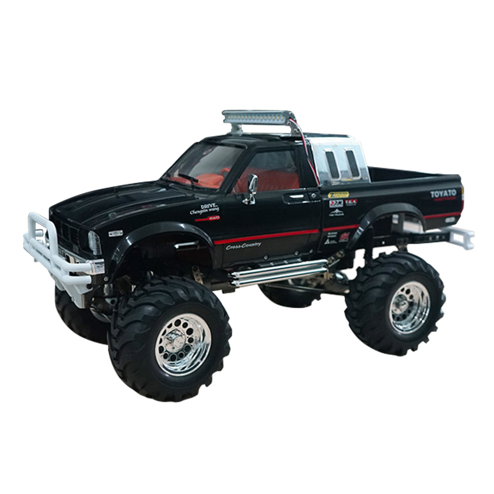 HG P407 2.4G 1:10 4WD Brushed Off-road RC Climbing Car for TOYATO Pickup Truck RTR - Black
