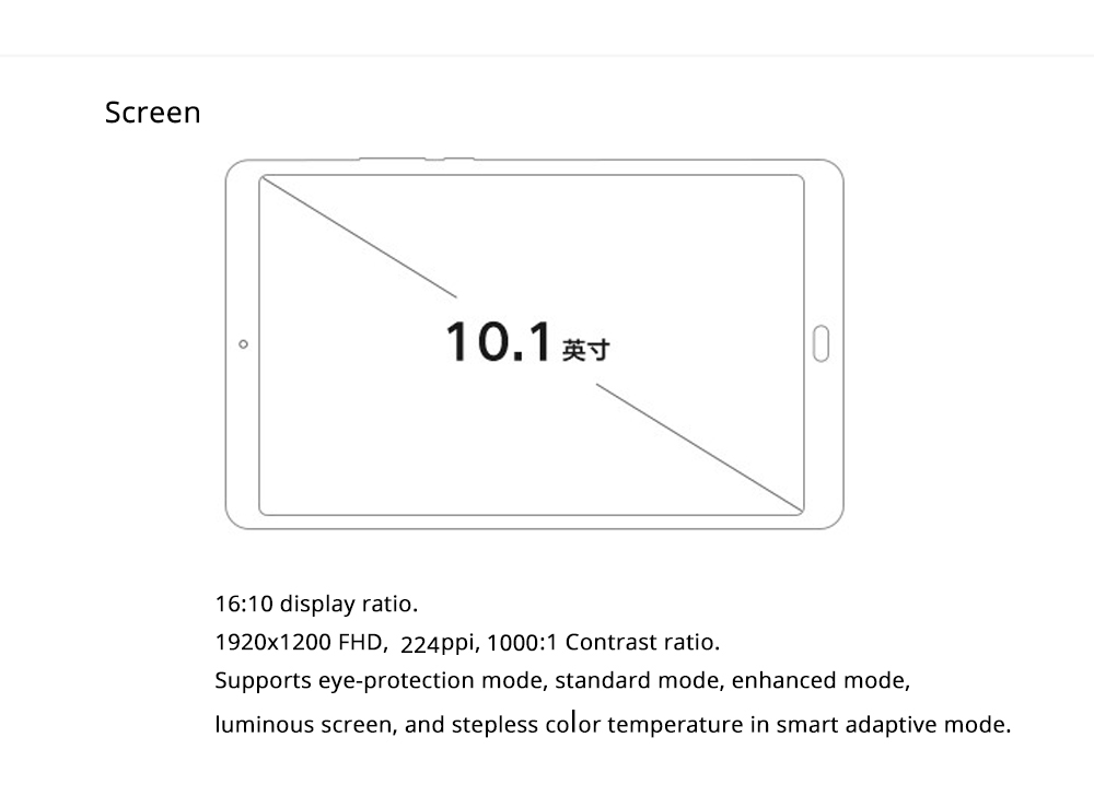 Xiaomi Mi Pad 4 Plus WiFi + 4G LTE 10.1 Inch 1920*1200 16:10 FHD Screen Qualcomm Snapdragon 660 4GB + 64GB 13MP Rear Camera 8620mAh MIUI 9 - Black