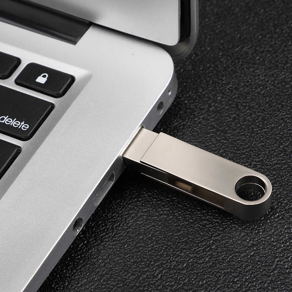 CW10381 2-in-1 OTG USB2.0 64GB Memory Flash Drive Compatible With Computer And OTG Phone - Silver