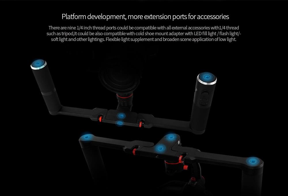 Feiyu Tech A1000 3-Axis Handled Gimbal Stabilizer for Mirrorless DSLR Camera - Double Handheld