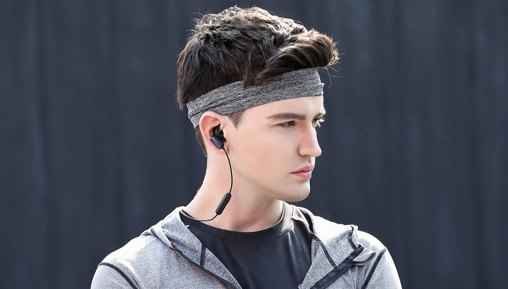 Xiaomi Wireless Bluetooth 4.1 Music Sport Earbuds Youth Version Anti-Shedding IPX4 Waterproof - Black