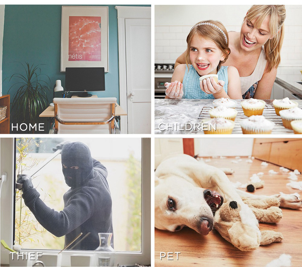 Sricam SP018 1080P Wifi IP Camera Wide-angle IR-CUT Infrared Night Vision Camera - White US Plug